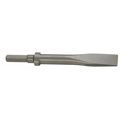 WESTWARD Chisel: 0.58 in Shank Size, Hex, Oval, 1 in Chisel Tip Wd - Flat Chisels for Chipping Hammers