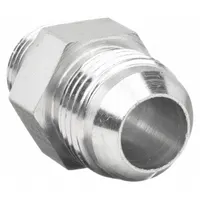 Hydraulic Hose Adapter: 3/4 in x 1 in Fitting Size, Male x Male, ORB x JIC, Rigid, Straight (MPN 202702-12-16S)