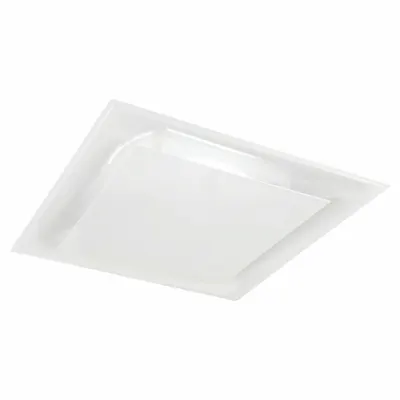 PRICE Diffuser: Ceiling, 24 in Dia, 24 in H, 24 in W, Lay-In, 12 in Duct, Steel - Square Plaque Diffusers
