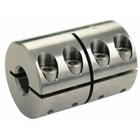 RULAND MANUFACTURING Rigid Shaft Coupling: 1 1/4 in Bore Dia 1, 1 1/4 in Bore Dia 2, Round, Clamp On (MPN CLX-20-20-SS)