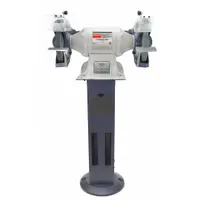 DAYTON Bench Grinder with Stand: Variable Speed, 1 1/2 hp, 10 in Max Wheel Dia, 2,400 RPM, 115/240V