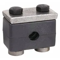 BEHRINGER PIPE SYSTEMS Vibration-Dampening Beta Clamp: Ribbed Bore, Steel Clamp, For 1 Lines (MPN R7H3050-PP)