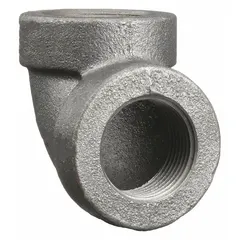 Threaded x Threaded 90° elbow for low-pressure piping systems. Class 125 fitting rated for 175 psi at 150° F. Used to change direction in water, air, or steam lines.