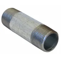 Pipe: 1 1/4 in Nominal Pipe Size, 54 in Lg, Schedule 40, Galvanized Steel, Threaded on Both Ends (MPN 0331233601)