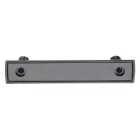 MONROE PMP Pull Handle: Unthreaded Holes, Plastic, Black, 1/4 in Screw Size, 0.38 in (MPN PH-0258)