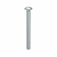 Carriage Bolt: Square Neck, 7/16"-14 Thread Size, 5 in lg, Steel, Grade 2, Zinc-Plated, 10 PK (MPN ZBOLT-724)
