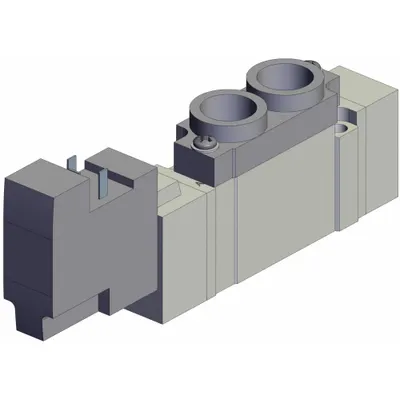 SMC Solenoid Valve: SY7000 Series, Single Solenoid, Five-Way / Two-Position - SMC SY Series Directional Control Valves
