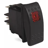 MI-T-M Rocker Switch: Mfr Part # 32-0731, Steel/Plastic/Rubber