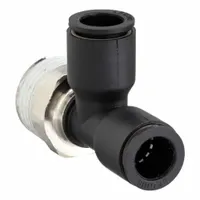 LEGRIS Push-Fit Tee Fitting: 16 mm Pipe x 16 mm OD x 1/2 in Pipe Size, Polymer, 38 1/2 mm Overall Lg (MPN 3103 16 21)