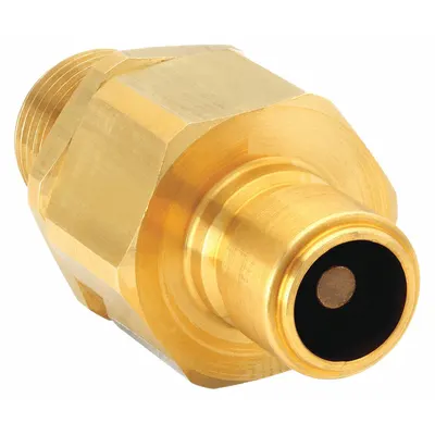 SNAP-TITE Hydraulic Quick Connect Hose Coupling: 1/2 in Coupling Size, Brass, Nitrile - EA Series Hydraulic Quick-Connect Coupling Plugs