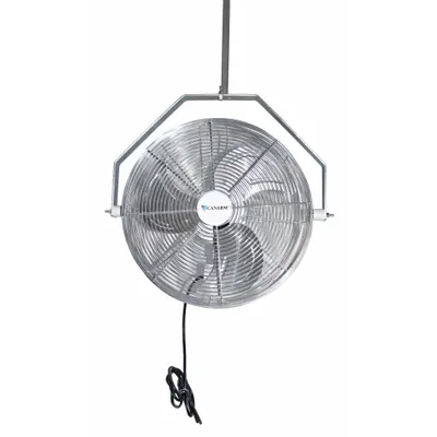 CANARM Mounted Fan: 20 in Blade Dia, 120V AC, 1/8 hp Motor HP, Ceiling Mount - Standard Industrial Wall-Mount Fans