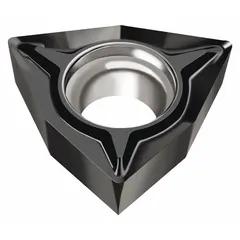 Triangle-shaped indexable turning insert for drilling and boring operations in metalworking. Suitable for internal diameter work, grooving, and profiling on CNC lathes and machining centers.