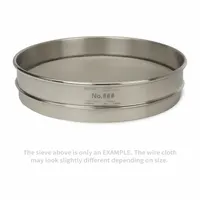 ADVANTECH Standard Stainless Steel Cloth Test Sieve: Stainless Steel, 12 in Outside Dia, 2 5/8 in Ht (MPN 80SS12H)