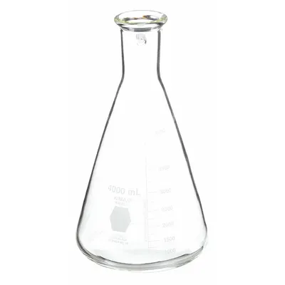KIMBLE Filtering Flask: 4 L, Colorless, Conical, A - Glass Filtering Flasks