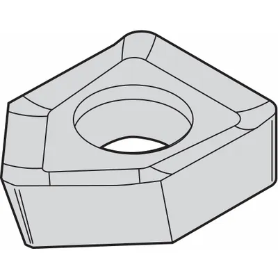 WIDIA Square Milling Insert: XNKT435AZER11, XNKT1205AZER11 (MPN 2015246) - Square (S) Indexable Milling Inserts