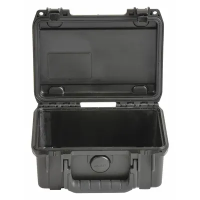 SKB Protective Case: 5 in x 7 1/2 in x 3 1/4 in Inside, No Foam, Black, Stationary - Suitcase-Style Cases
