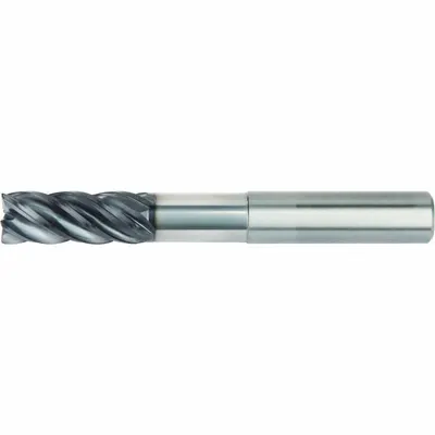 WIDIA HANITA: Carbide, AlTiN Coated, 5 Flute, 3/4" Mill Dia, 1-3/4" LOC - Fast-Cutting Carbide Corner-Radius End Mills for Stainless Steel & Super Alloys