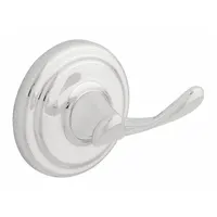 FRANKLIN BRASS Bathroom Hook: 2 7/8 in x 2 7/8 in x 2 7/8 in, Zinc, Polished, (2) Screws (MPN 9002PC)