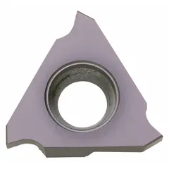 Carbide insert for grooving, parting, and turning operations on CNC lathes and machining centers. Used to create grooves, slots, and profiles in metal workpieces.