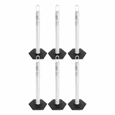 MR. CHAIN Delineator Kit: MUTCD/NCHRP-350, Portable, 47 1/2 in Overall Ht, Looper Top - Temporary Traffic Delineator Posts with Chain