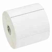 ZEBRA Barcode Printer Labels: 4 in Label Wd, 2 1/2 in Label Ht, White, 1 in Core Dia., Matte (MPN 18929)