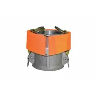 Hose Protection Safety Strap: 1 1/2 in to 3 in, Hook-and-Loop Closure, Orange (MPN RSS-16)