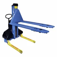 BISHAMON High-Lift Pallet Jack: 2,000 lb, Push Button, Std Fork, 48 in L x 27 in W Forks (MPN UNI-20)