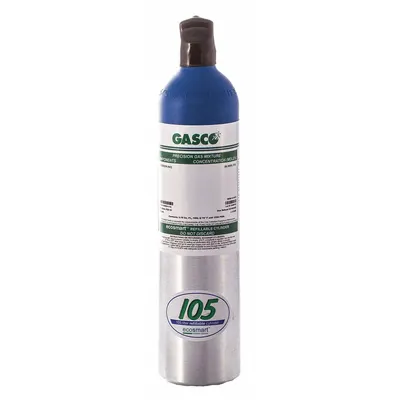 GASCO Calibration Gas: Nitrogen, +/-2% Accuracy, CO2, Calibration Gas - Calibration Gases for Portable Gas Detectors