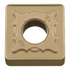 Square (S) indexable turning insert for general turning, facing, and profiling operations on metal workpieces. Alternate designation SNMG120408PH. Suitable for use in appropriate tool holders.