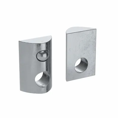 FATH INC. Roll In T-Nut: 1/4"-20 Size, For 0.3 in Slot Wd, 10 Series, Single Offset - Roll-In T-Nuts