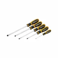GEARWRENCH Screwdriver Sets: 1-10 Pieces, 5 Pieces, Slotted Tip, 8 1/2 in Overall Lg, Tray (MPN 80053H)