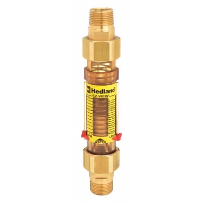 HEDLAND Mechanical Flowmeter: Flow Meter, Scale, Variable Area, Inline, Universal - Inline Flowmeters for Water