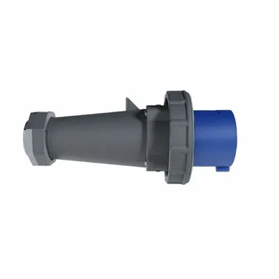 LEGRAND Pin and Sleeve Plug: Gray, 250V AC, Three Phase, 60 A, 3 Pole, 4 Wire - Watertight Plugs