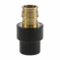 UPONOR Barbed Fitting Adapter: 1 1/4 in ID x 1 1/4 in Pipe Size, Barbed, Brass, Expansion (MPN CP4511313)
