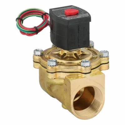 REDHAT Solenoid Valve: 2-Way, Normally Closed, 1 1/2 in Pipe Size, 120V AC, High Flow - 2-Way/2-Position, Normally Closed Solenoid Valves