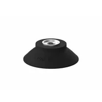 PIAB Vacuum Pad Assembly: Flat, G3/8 in, 60 mm Pad Dia, Nitrile/PVC, Black, 60A, PAF (MPN S.PAF60NP60.G38M.01)