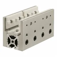 Linear Bearing: 15 Series, 6 in L x 3 1/8 in W x 2 1/2 in H, Silver, Single Mount, Std, Anodized (MPN 6873)