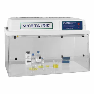 MYSTAIRE Filtered Workstation: MY-ISO, 48 in Overall Wd, 24 in Overall Dp - Standard Clean Benches