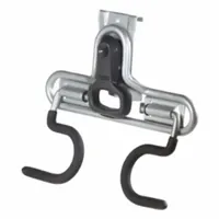FASTTRACK Dual Handle Hook: Steel, 1.6 in x 10 in x 8.8 in, 50 lb Load Capacity, Satin Nickel (MPN 1784454)