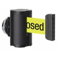LAVI Retractable Belt Barrier: Magnet, 10 ft Belt Lg, Restricted Access Messaging, Yellow (MPN 50-3010MG/WB/FY/S7)