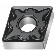 Diamond indexable turning inserts for precision machining of non-ferrous materials, composites, and abrasive alloys. Available in CNMG431-MM5 WSM30S and CNMG120404-MM5 WSM30S geometries. Suitable for turning, facing, and profiling operations requiring high surface finish and tool life.