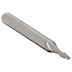CLEVELAND C61008 is a solid carbide square end mill with two flutes, designed for machining aluminum and non-ferrous materials. The 7/64" diameter and 3/8" length of cut suit slotting, profiling, and contouring operations. The 1-1/2" overall length provides reach for various milling applications.