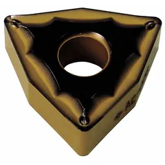 Trigon (W) indexable turning insert for metal-cutting operations such as turning, facing, and profiling. The trigon shape enables efficient material removal in general machining applications.