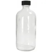 QORPAK Sampling Bottle: 480 mL, Colorless, 28-400, Polypropylene, 12, PTFE, Type III (MPN GLC-01178)
