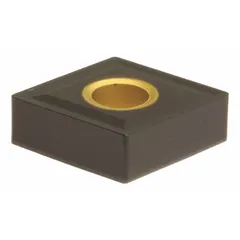 Diamond indexable turning insert with designations CNMG644ENZ and CNMG190616N-UZ. Features a diamond cutting edge for high hardness and thermal conductivity. Used for precision finishing operations on non-ferrous materials such as aluminum alloys and composites.