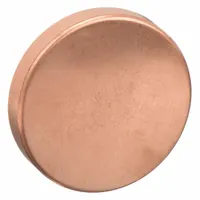 Wrot copper test cap for temporarily sealing 3/4 in CTS copper tubing during pressure testing of drain, waste, and vent systems. Cup-style fitting helps verify system integrity before final installation
