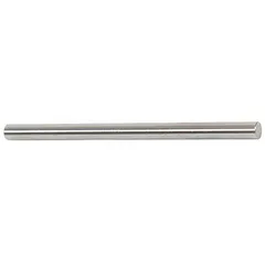 Class X No-Go (minus) pin gauge with diameter 0.1206 in, tolerance ±0.00004 in, and 2 in length. Made of uncoated steel. Used to verify that a hole does not exceed its specified upper size limit in precision machining and quality control applications.