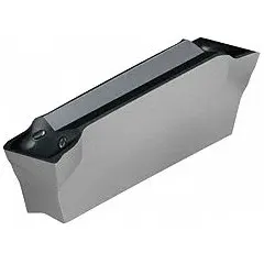 Indexable carbide insert for parting and grooving operations on CNC lathes and automatic screw machines. Grade WSM33S with geometry GX16-2E300R6-CE4. Used to cut off workpieces or create grooves in turning applications.