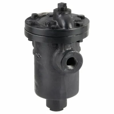 MEPCO Steam Trap: Cast Iron, 3/4 in FNPT, 1,605 lb/hr, 25 psi Max., 450°F Max. - Standard Inverted-Bucket Steam Traps