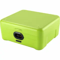 This free-standing security safe offers 0.63 cu ft of storage space for securing small valuables. Constructed from ABS plastic, it measures 5 1/4 in H x 10 in W x 11 1/4 in D and is not fire rated. Suitable for indoor use in low-risk environments.